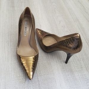 Via Spiga Gold Pumps Shoes